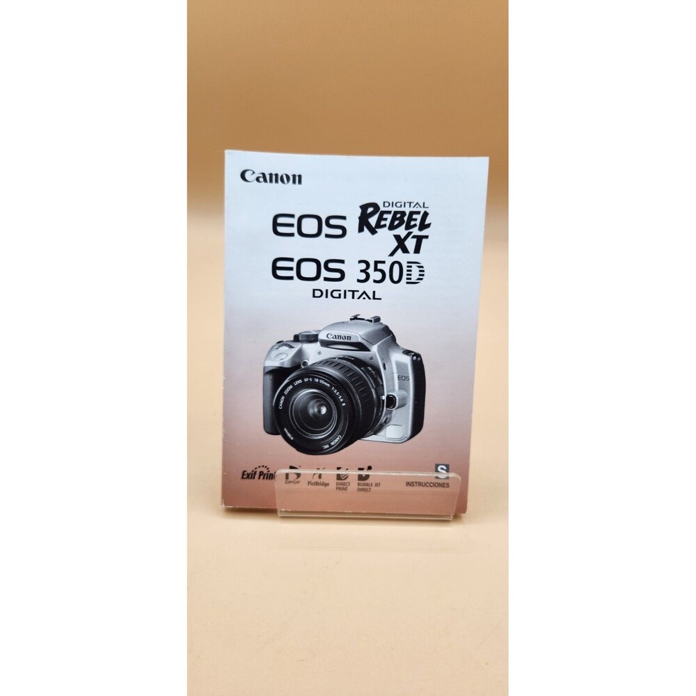 CANON EOS DIGITAL REBEL XT/350D INSTRUCTION MANUAL in SPANISH